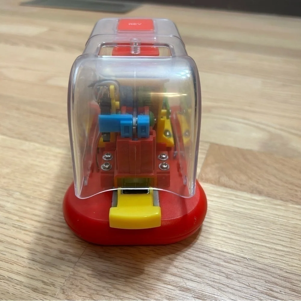 Vintage Swingline Electric Stapler See Through Auto Multi Color Red Yellow Clear